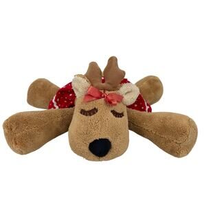 Hallmark Rhonda Reindeer Plush Red Dot Skirt Sleepy Eyes 14 Inch Rodney Series